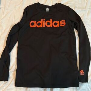 Boys long sleeve black Adidas shirt​